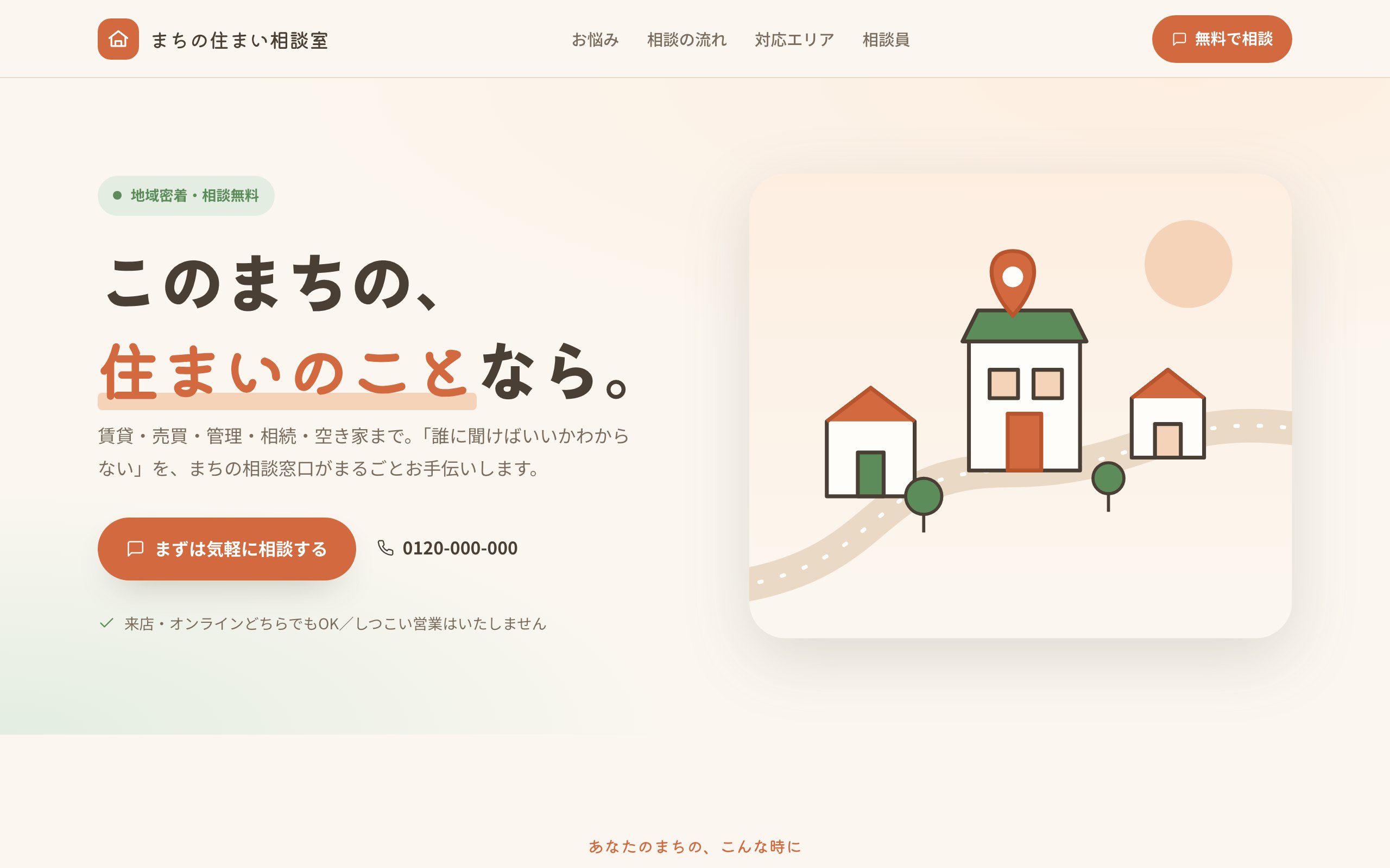まちの住まい相談室 のサンプルサイト画像
